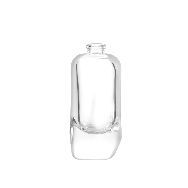 Bouteille de parfum en verre incurvé de luxe avec bouchon, emballage de parfum vide haut de gamme pour marque de parfum personnalisée