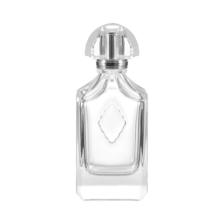 Fabricant de bouteilles de parfum en verre transparent de luxe, bouteilles de parfum vides personnalisées, vente en gros 100ml