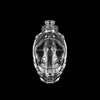 Emballage fait sur commande de luxe de parfum de bouteille de parfum en verre à facettes en forme de coeur