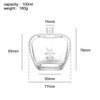 Bouteille de parfum en verre personnalisée avec bouchon en cristal Fabricant de bouteilles de parfum en gros